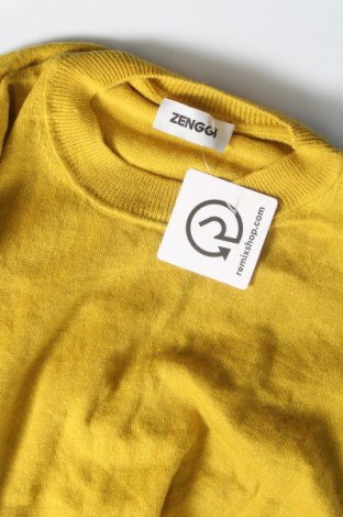 Дамски пуловер Zenggi, Размер S, Цвят Жълт, Цена 32,86 лв.