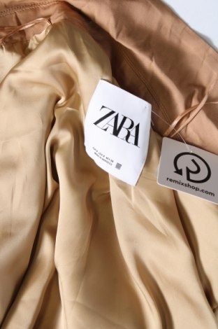 Дамски шлифер Zara, Размер S, Цвят Бежов, Цена 19,25 лв.