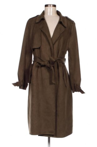 Damen Trenchcoat Zara, Größe L, Farbe Grün, Preis 28,13 €