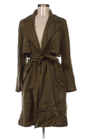 Дамски шлифер Zara, Размер M, Цвят Зелен, Цена 18,15 лв.