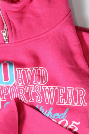 Γυναικείο φούτερ DAVID, Μέγεθος XL, Χρώμα Ρόζ , Τιμή 7,18 €