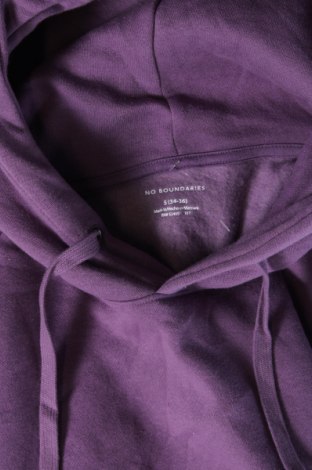 Damen Sweatshirt No Boundaries, Größe S, Farbe Lila, Preis 4,64 €