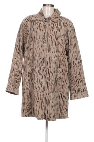 Дамско кожено яке, Размер L, Цвят Бежов, Цена 80,23 лв.