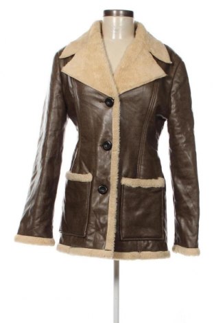 Dámska kožená bunda , Veľkosť M, Farba Hnedá, Cena  12,50 €