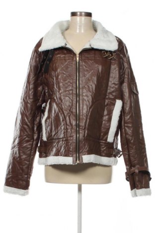 Dámska kožená bunda , Veľkosť XL, Farba Hnedá, Cena  12,50 €