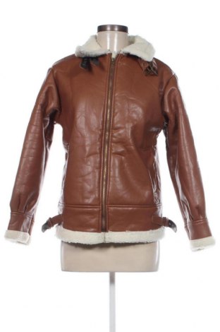 Dámska kožená bunda , Veľkosť M, Farba Hnedá, Cena  21,39 €