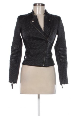 Γυναικείο δερμάτινο μπουφάν, Μέγεθος XS, Χρώμα Μαύρο, Τιμή 30,31 €