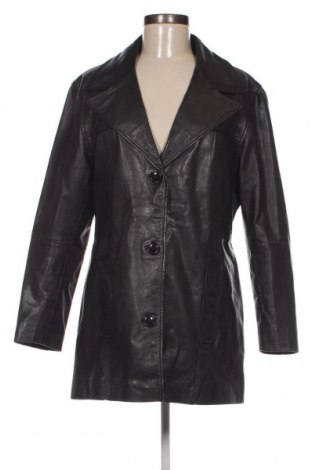 Дамско кожено яке, Размер L, Цвят Черен, Цена 80,65 лв.