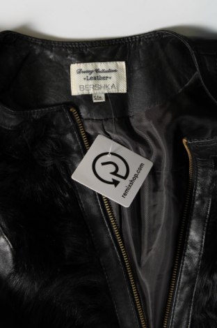 Dámská kožená bunda  Bershka, Velikost S, Barva Černá, Cena  411,00 Kč