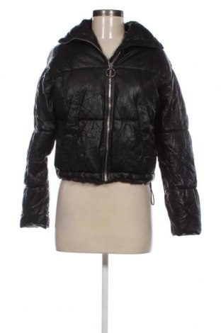 Dámska kožená bunda  Bershka, Veľkosť S, Farba Čierna, Cena  11,11 €