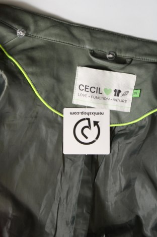 Dámska kožená bunda  Cecil, Veľkosť XXL, Farba Zelená, Cena  25,52 €