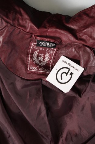 Dámská kožená bunda  Colours Of The World, Velikost L, Barva Červená, Cena  430,00 Kč