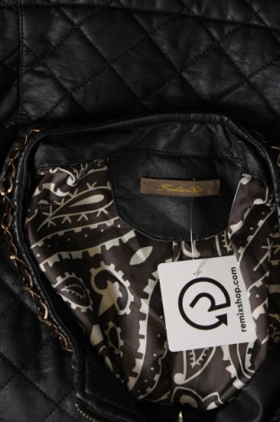 Γυναικείο δερμάτινο μπουφάν Fashion Elle, Μέγεθος L, Χρώμα Μαύρο, Τιμή 15,16 €