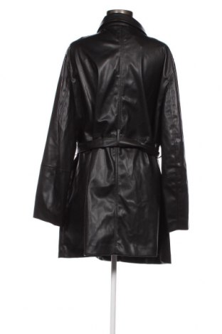 Дамско кожено яке H&M, Размер XXL, Цвят Черен, Цена 48,88 лв.