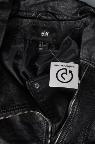 Dámska kožená bunda  H&M, Veľkosť L, Farba Čierna, Cena  13,89 €