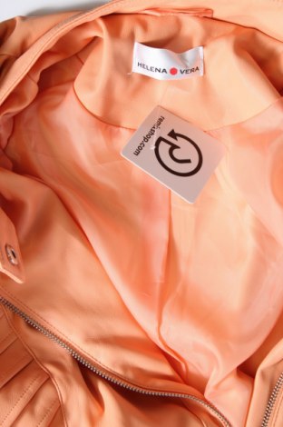 Damen Lederjacke Helena Vera, Größe L, Farbe Orange, Preis € 17,22