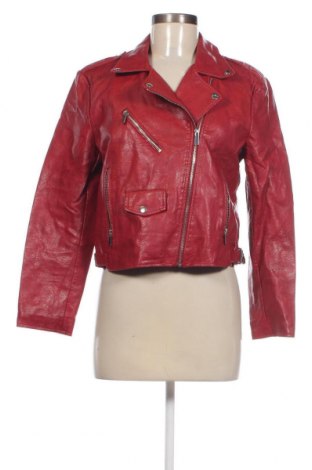 Dámská kožená bunda  Jennyfer, Velikost L, Barva Červená, Cena  430,00 Kč