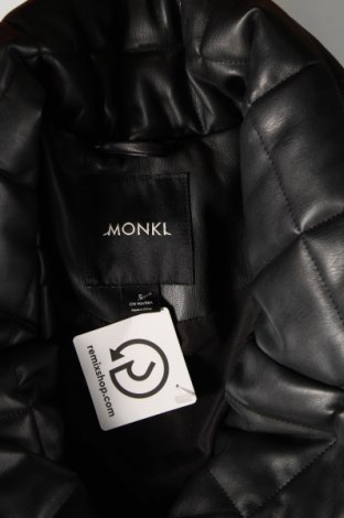 Γυναικείο δερμάτινο μπουφάν Monki, Μέγεθος S, Χρώμα Μαύρο, Τιμή 15,59 €