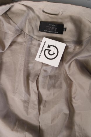 Γυναικείο δερμάτινο μπουφάν ONLY, Μέγεθος M, Χρώμα  Μπέζ, Τιμή 25,36 €