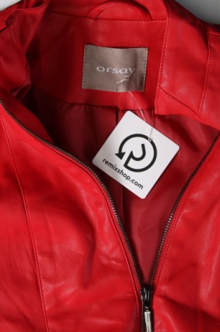 Damen Lederjacke Orsay, Größe S, Farbe Rot, Preis 18,76 €