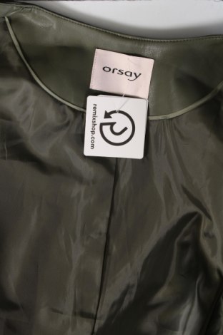 Damen Lederjacke Orsay, Größe M, Farbe Grün, Preis € 20,46