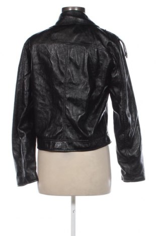 Dámska kožená bunda  Pieces, Veľkosť L, Farba Čierna, Cena  11,63 €