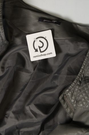 Dámska kožená bunda  Promod, Veľkosť L, Farba Sivá, Cena  16,59 €