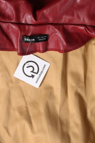 Γυναικείο δερμάτινο μπουφάν SHEIN, Μέγεθος S, Χρώμα Κόκκινο, Τιμή 13,64 €