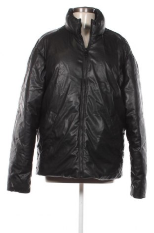 Дамско кожено яке Zara, Размер XL, Цвят Черен, Цена 32,80 лв.