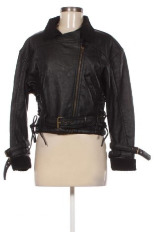 Γυναικείο δερμάτινο μπουφάν Zara, Μέγεθος S, Χρώμα Μαύρο, Τιμή 25,36 €