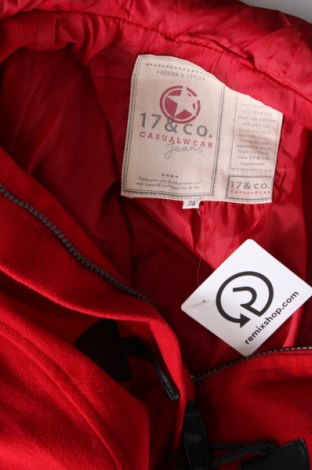 Palton de femei 17 & Co., Mărime M, Culoare Roșu, Preț 186,54 Lei