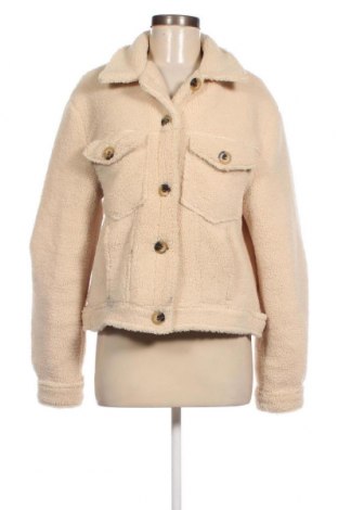 Γυναικείο παλτό Bershka, Μέγεθος L, Χρώμα Εκρού, Τιμή 41,04 €