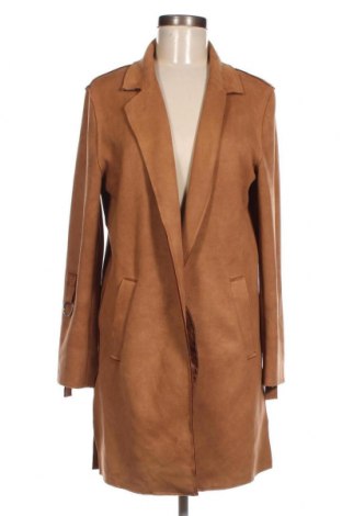 Дамско палто Bershka, Размер M, Цвят Кафяв, Цена 35,20 лв.