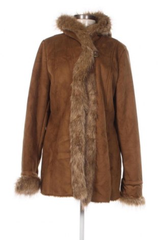 Дамско палто Dennis Basso, Размер M, Цвят Кафяв, Цена 34,00 лв.