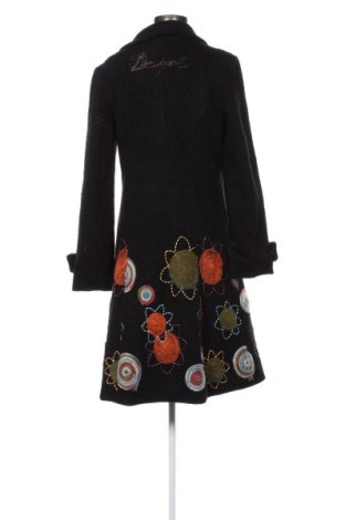 Дамско палто Desigual, Размер XL, Цвят Черен, Цена 95,20 лв.