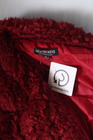 Дамско палто Fashion nova, Размер XL, Цвят Червен, Цена 28,80 лв.