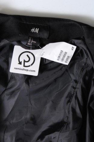 Дамско палто H&M, Размер L, Цвят Черен, Цена 41,20 лв.