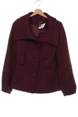 Дамско палто H&M, Размер XS, Цвят Червен, Цена 80,26 лв.