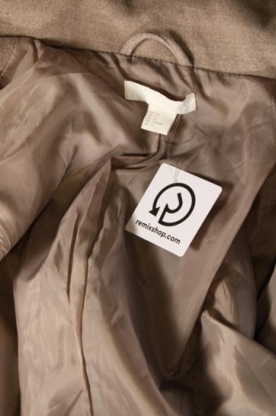 Дамско палто H&M, Размер S, Цвят Бежов, Цена 28,80 лв.