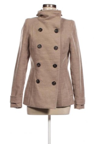 Дамско палто H&M, Размер S, Цвят Бежов, Цена 21,12 лв.