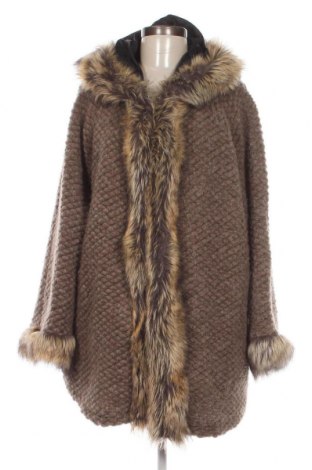 Γυναικείο παλτό Made In Italy, Μέγεθος XL, Χρώμα Καφέ, Τιμή 33,10 €