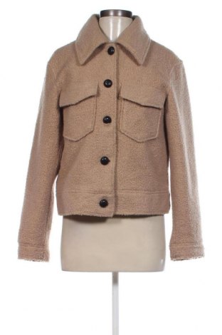 Γυναικείο παλτό Pieces, Μέγεθος M, Χρώμα  Μπέζ, Τιμή 17,01 €