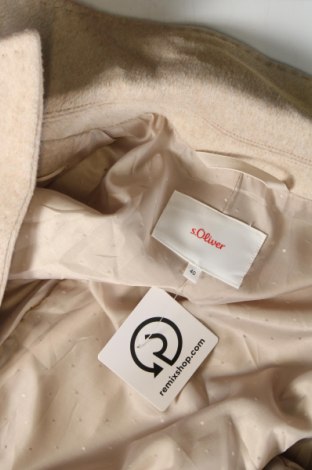 Γυναικείο παλτό S.Oliver, Μέγεθος L, Χρώμα  Μπέζ, Τιμή 30,83 €