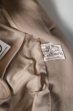 Damenmantel Wool & Cashmere, Größe M, Farbe Beige, Preis 31,20 €