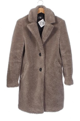 Дамско палто Zara, Размер XS, Цвят Бежов, Цена 40,69 лв.