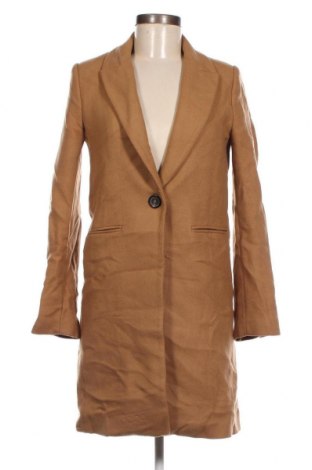 Дамско палто Zara, Размер S, Цвят Кафяв, Цена 27,20 лв.