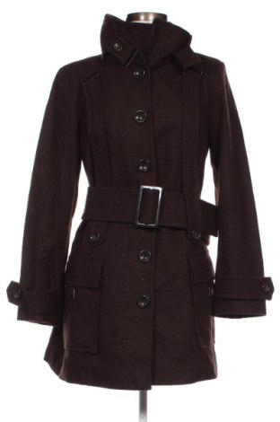 Дамско палто Zara, Размер L, Цвят Кафяв, Цена 36,04 лв.