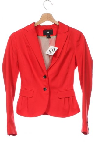 Γυναικείο σακάκι H&M, Μέγεθος XS, Χρώμα Κόκκινο, Τιμή 15,27 €