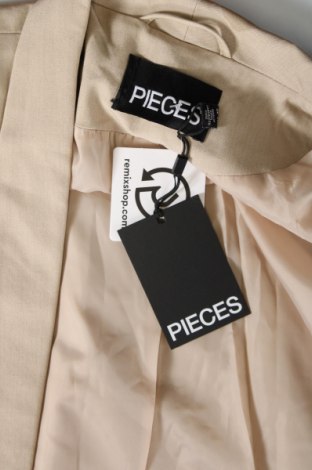 Γυναικείο σακάκι Pieces, Μέγεθος XXL, Χρώμα  Μπέζ, Τιμή 16,78 €
