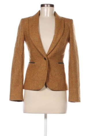 Дамско сако Zara, Размер XS, Цвят Жълт, Цена 21,60 лв.
